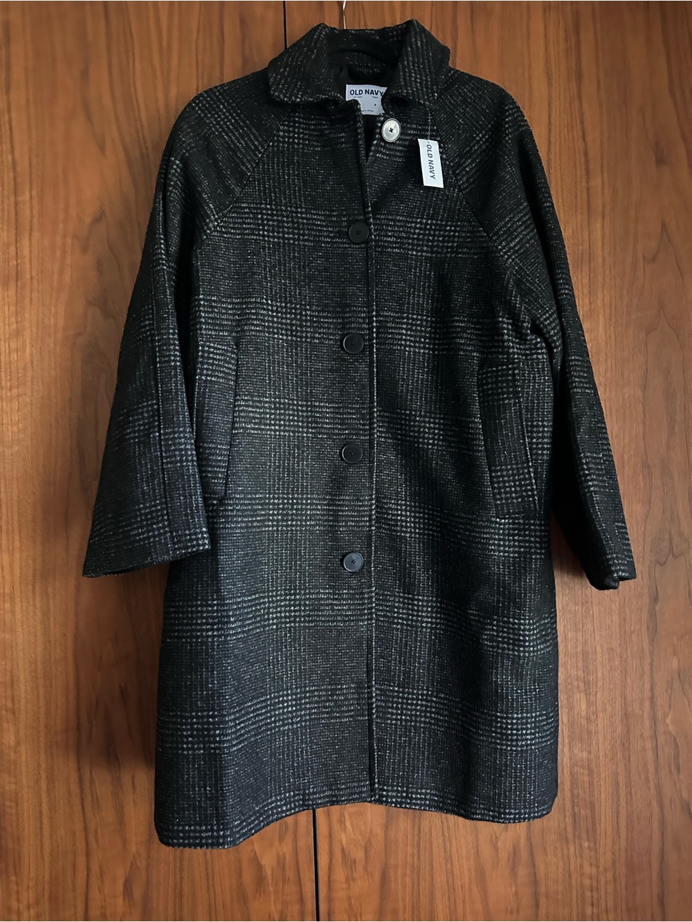 Old Navy Relaxed Button-Front Mac Coat